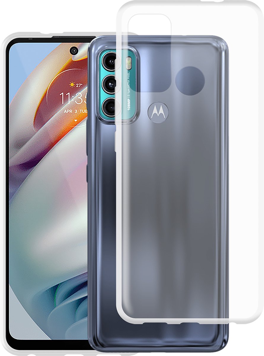 Cazy hoesje geschikt voor Motorola Moto G60 Hoesje Siliconen - Flexibele Case - Transparant