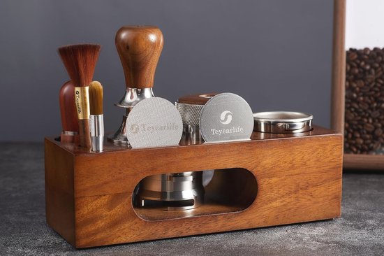 QWORK® Tampstation voor het zetten van espresso, barista-accessoires