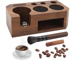 Espresso Stamp Station - Houten Klopdoos voor 51-54 mm Espresso Accessoires
