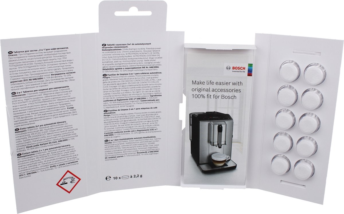 Bosch Vero Series - Reinigingstabletten - 10 stuks