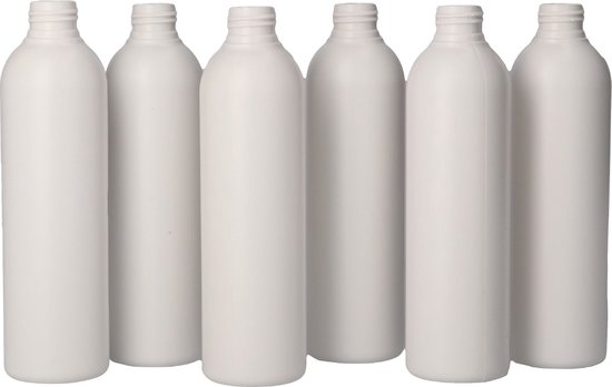 6x 500 ml Ronde knijpbare doseerfles zwart + tuitdop voor doseren - Set van 6 Stuks van $ — afbeelding 5