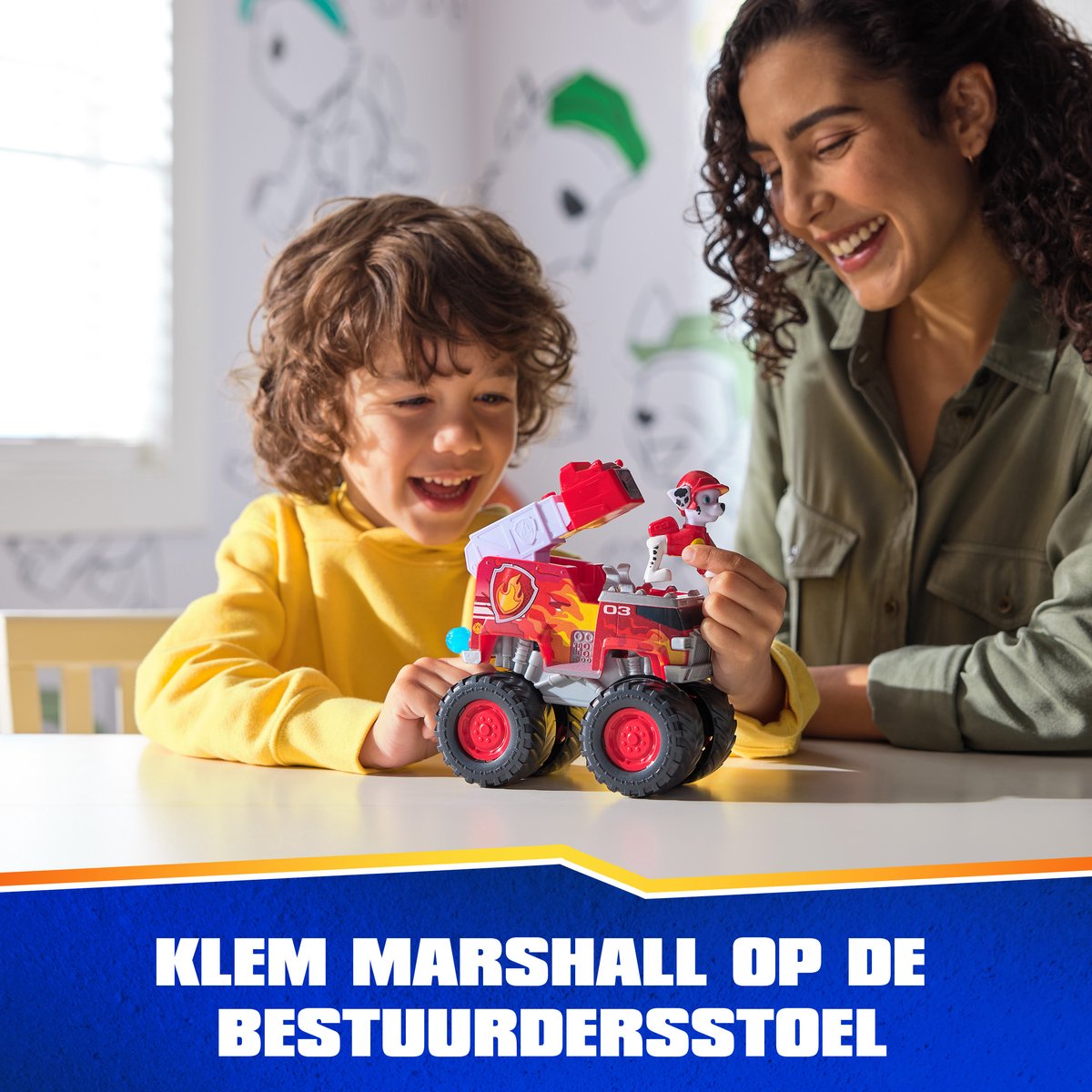 PAW Patrol Reddingswagens - Brandweerauto met Marshall speelfiguur - Speelgoedauto — afbeelding 7