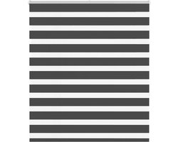 vidaXL - Zebra - rolgordijn - 120x150 - cm - stofbreedte - 115,9 - cm - zwart
