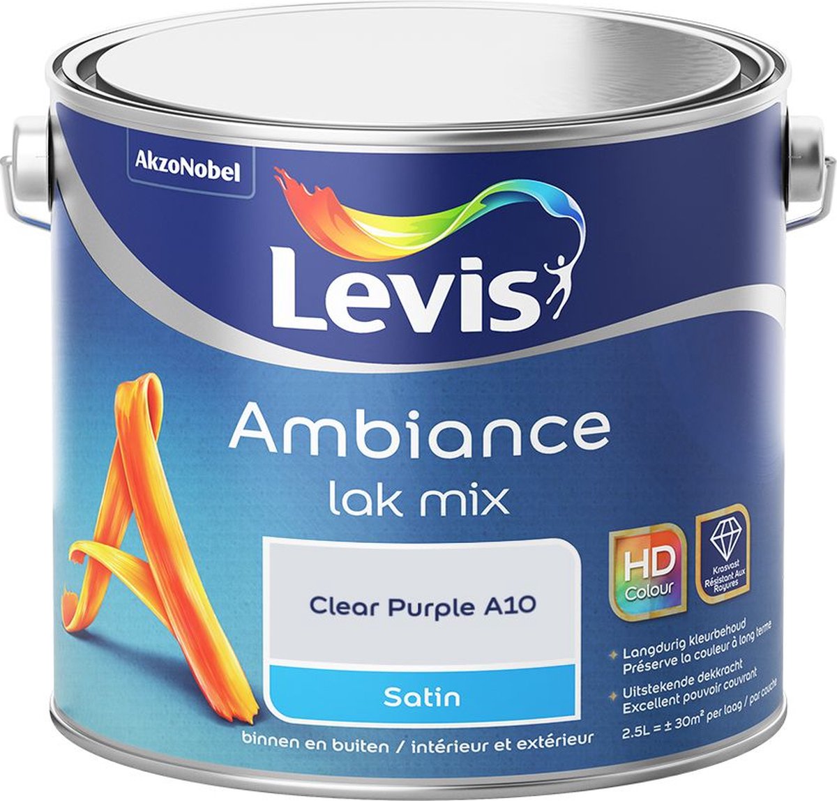 Levis - Ambiance Lak Satin Mix - Clear Purple A10 - 2,5 L