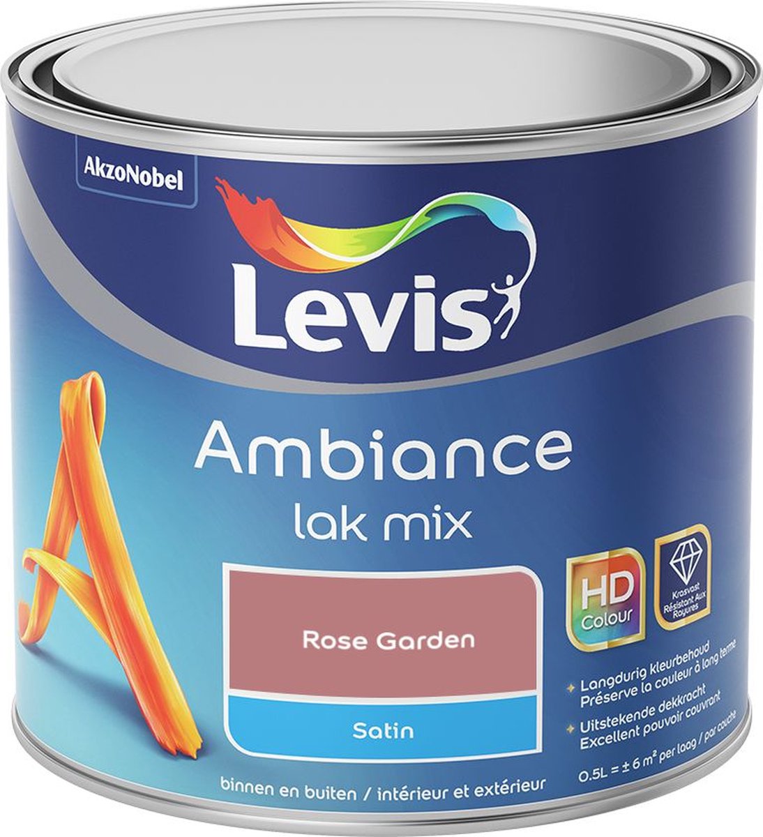 Levis - Ambiance Lak Satin Mix - Rose Garden - Mengverf - 0,5 L