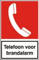 Sticker Telefoon voor brandalarm