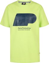Petrol Industries - Jongens Artwork T-shirt Seapearl - Geel - Maat 140