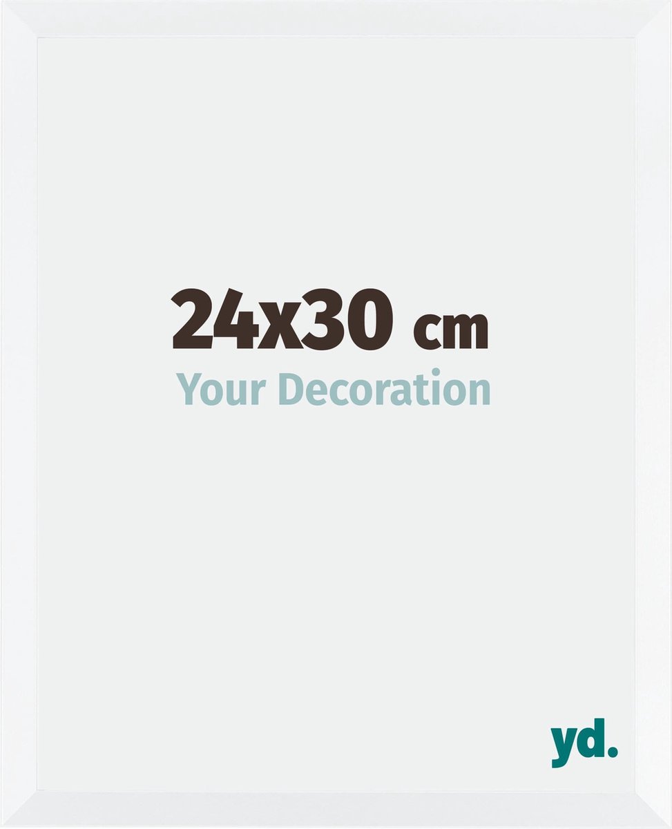 yd. Your Decoration - Fotolijst 24x30 cm - MDF - Wit Mat - Catania
