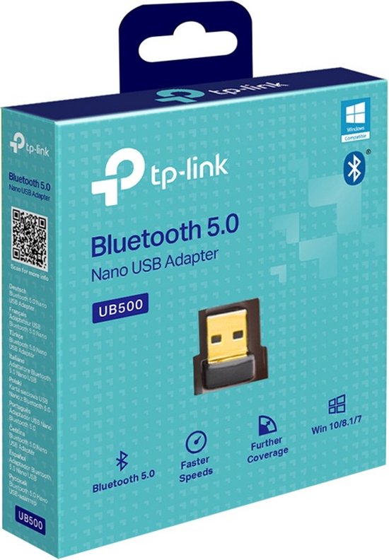 TP-Link UB500 - USB-adapter - Bluetooth 5.0 Nano - Zwart