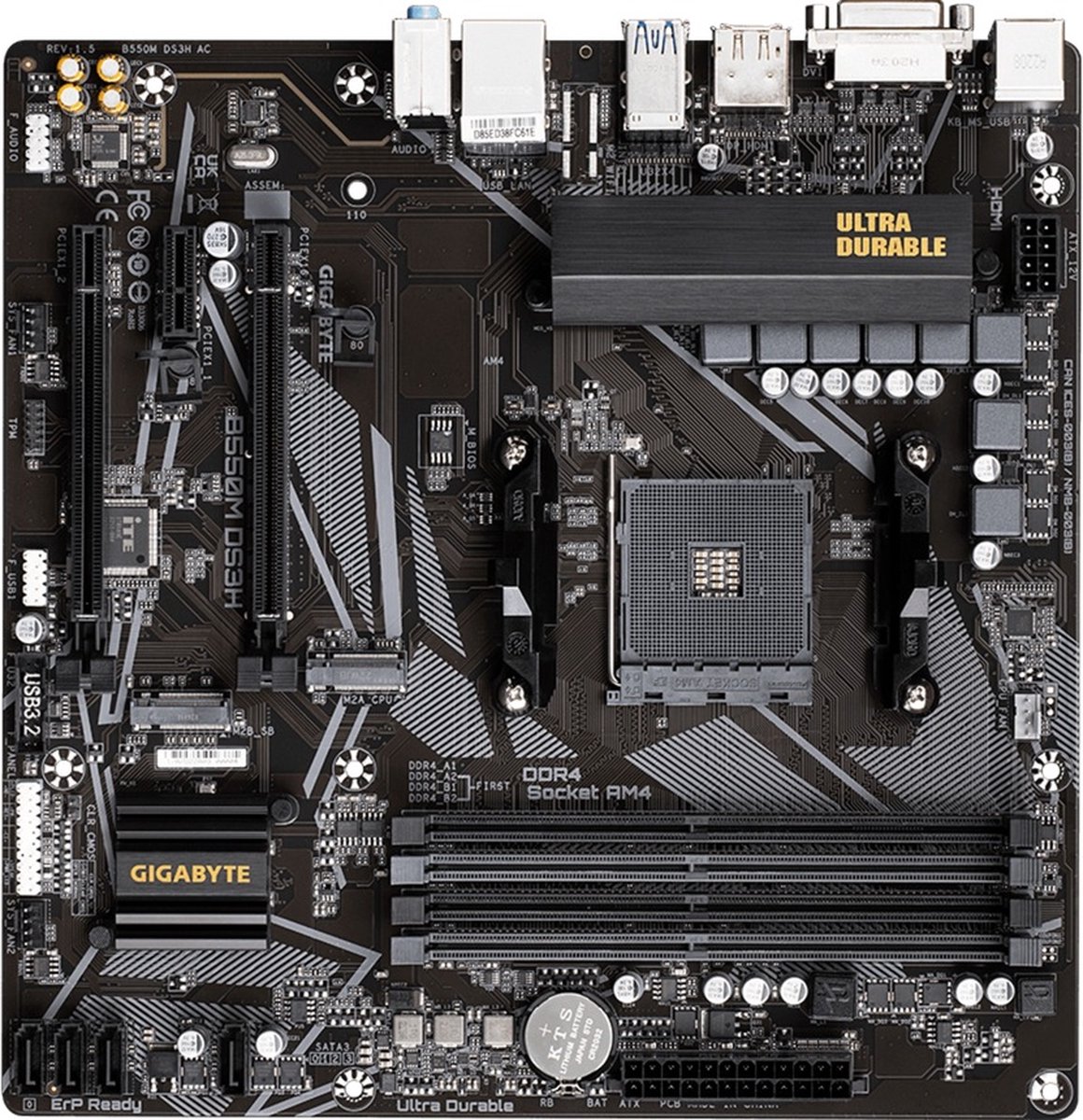 Gigabyte B550M DS3H AMD B550 Socket AM4 micro ATX