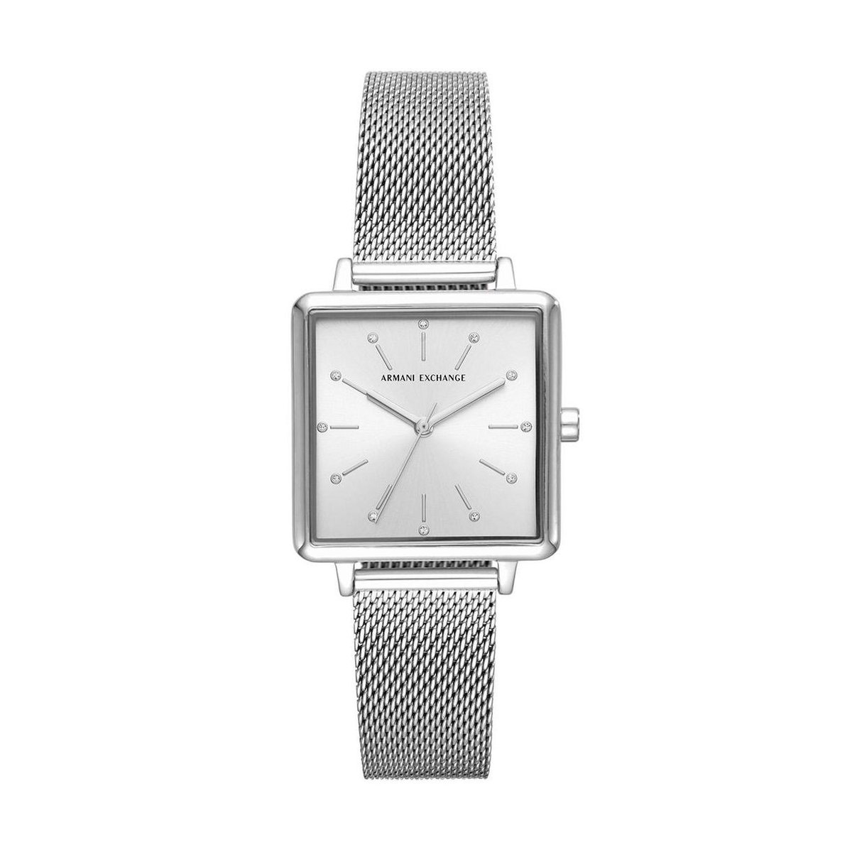 Armani Exchange Lola Square horloge - Zilverkleurig