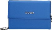 Charm crossbody tas light blue