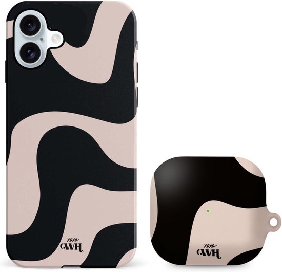 iPhone 16 hoesje met AirPods 3 case...