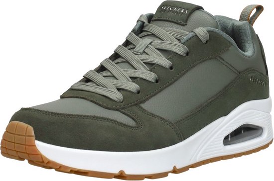 Skechers Uno - Stacre Baskets pour femmes pour hommes - Vert olive - Taille 44