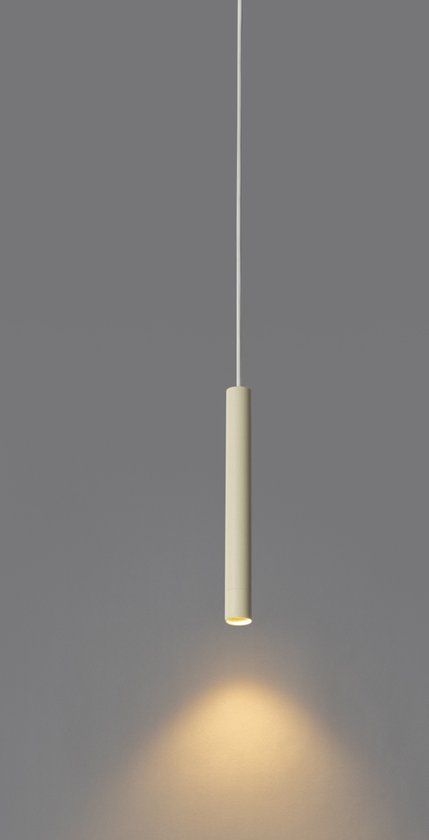 Sistema Binario QAZQA Slimline Uzzy Keno 10 Luci Bianco, L 412 Cm, Con Faretti E Sospensioni, Dimmerabile
