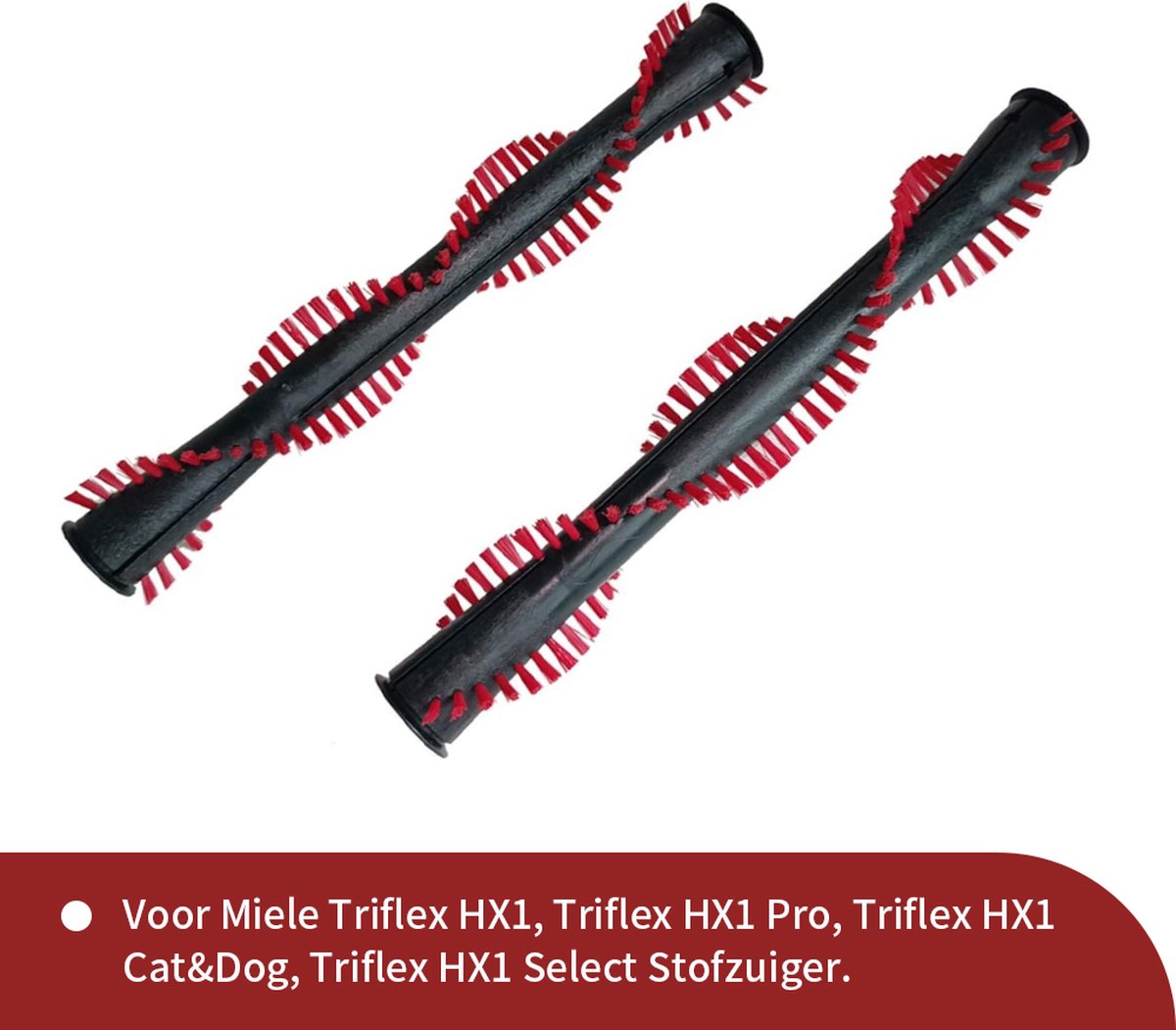 Replacements® Borstels geschikt voor Miele Triflex HX1 - 2 stuks