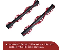 Replacements® Borstels geschikt voor Miele Triflex HX1 - 2 stuks