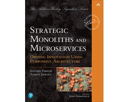 Omslag van Addison-Wesley Signature Series (Vernon)- Strategic Monoliths and Microservices
