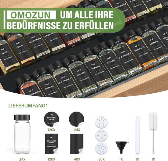 Metaltex Kruidenpotjes set van 12, incl. labels & 16