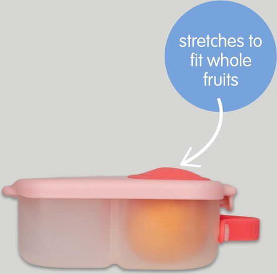 b.box Mini boîte à lunch | Boîte Bento à 3 compartiments (dont 2 étanches) | Idéal pour les tout-petits, déjeuners et Snacks pour les Enfants | Pour un fruit Heel | Sans BPA