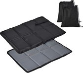 2 stuks opvouwbaar kussen voor buiten, inklapbare zitmat, wordt geleverd met 2 opbergvakken, draagbaar en warm, geschikt voor picknick, wandelen en kamperen