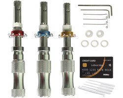 3-delige Koperen Lock Pick Set met Slotenmaker Tool Kit voor Beginners