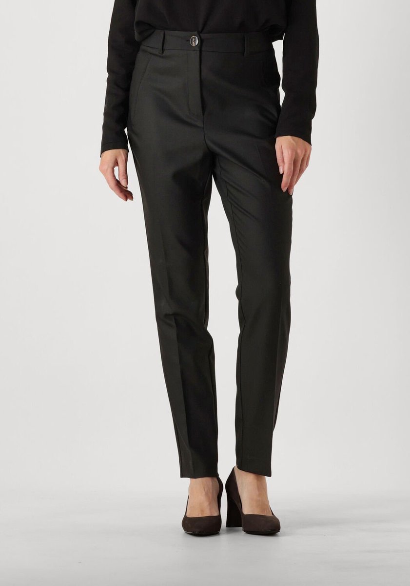 Jansen Amsterdam Wtq440 Broek Dea Broeken Dames - Zwart - Maat S