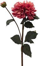 Kunstbloem dahlia 61 cm, oud roze