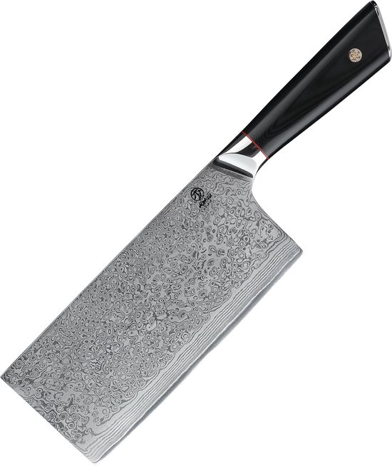 Couteau à découper japonais Homizu - 18 cm - couteau damas AUS10/G10 - coffret cadeau