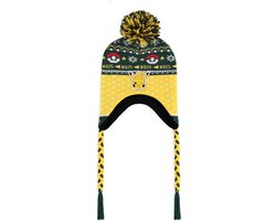 Pokémon - Pikachu Sherpa Pompom Beanie Muts - Geel