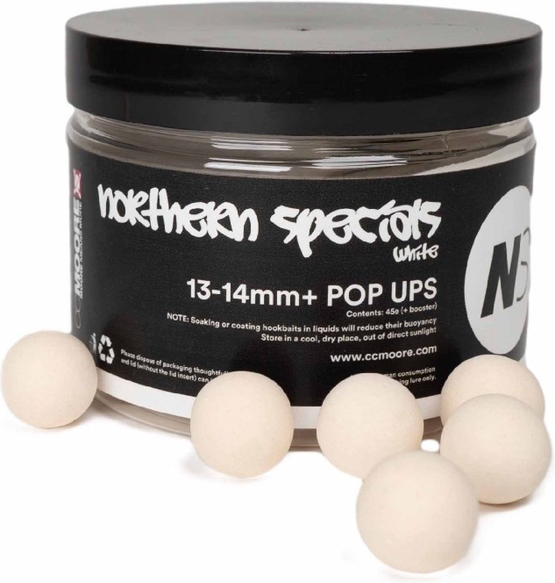 CC Moore Pop Ups NS1+ Nothern Specials 13-14mm - Kleur : White
