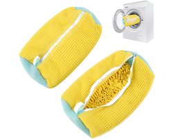 Schoen Waszak Set voor Wasmachine, 360° Reinigende Schoenenzak met Rits voor Sneakers en Trainers