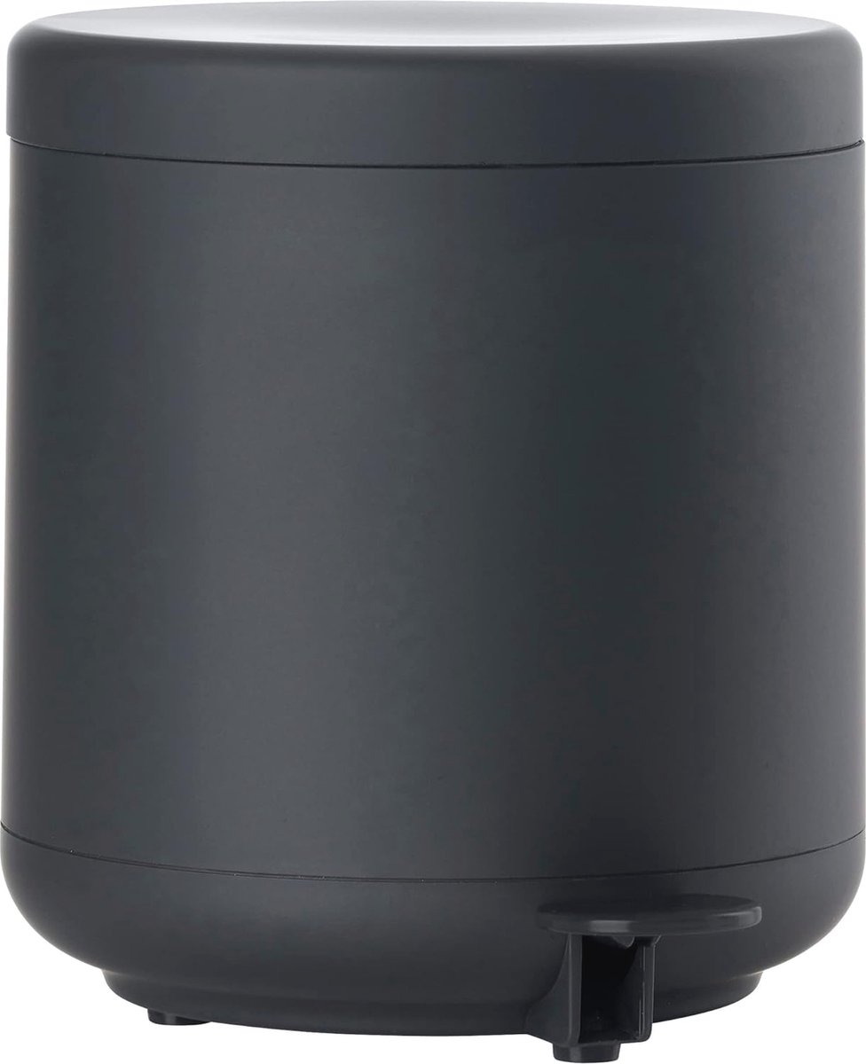 Goedkoopste Prullenbak voor de badkamer 4L - Cosmetica-emmer met soft-close en uitneembare binnenemmer - Zwart 19,5 cm