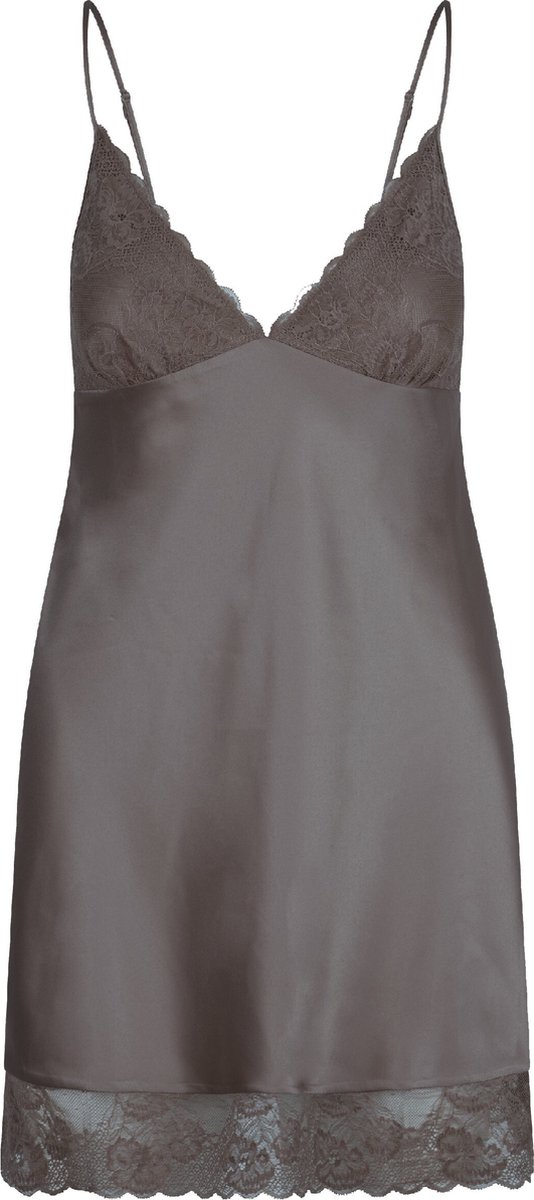 LingaDore Dull Satin Dress Dusty Olive