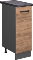 Vicco Armoire à pharmacie R- Line, Chêne puissant or/Anthracite, 30 cm, WB Anthracite