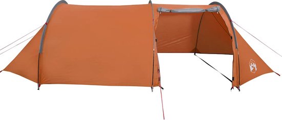 vidaXL - Tunneltent - 4-persoons - waterdicht - oranje van Merkloos — afbeelding 5