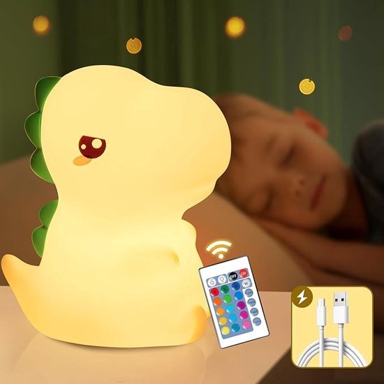 Mrs.Ertha Nachtlampje Kinderen - Nachtlampje Baby - Nachtlampje Met Muziek Nachtlampje Regenboog Usb Oplaadbaar