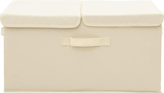 vidaXL - Eetkamerstoelen - 2 - st - fluweel - crèmekleurig