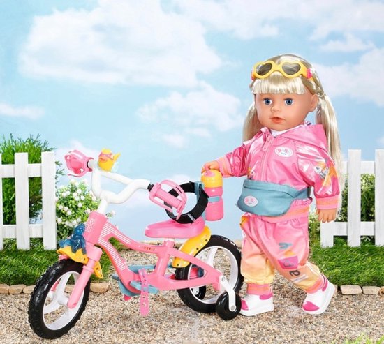 Zapf Creations BABY Born Fiets 43 cm groot - Met toeter - Voor allerlei soorten poppen — afbeelding 4