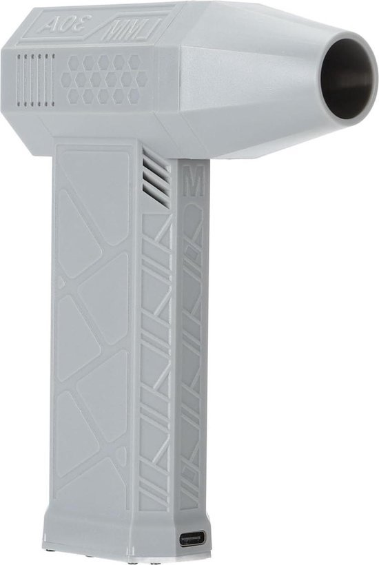 Handheld Turbo Jet Blower Fan, Borstelloze Motor Hoge Snelheid 130.000 RPM Turbine Jet Blower met Type C QC15W Snel Opladen voor Toetsenbord Autoreiniging, Buitenshuis Kamperen