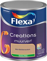 Bol.com Flexa - Creations Muurverf Extra Mat - Rich Butterscotch - Creations - Mengverf - 1 L aanbieding