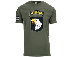 Fostex WWII Series - T-shirt USA 101st Airborne (kleur: Groen / maat: M)
