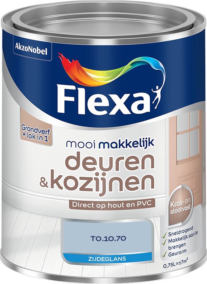 Flexa - Mooi Makkelijk Deuren & Kozijnen Zijdeglans - T0.10.70 - Mengverf - 0.75 L