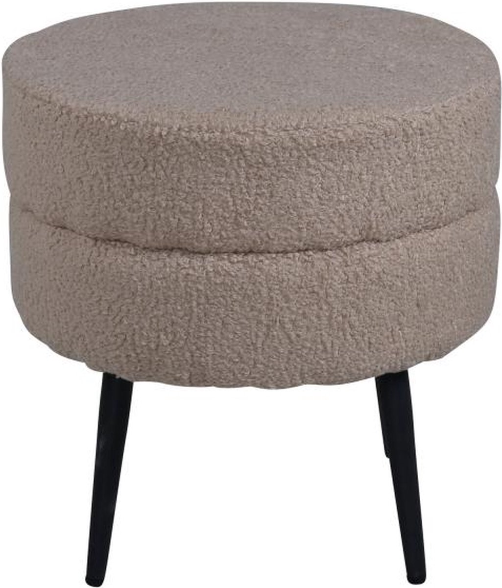 Svea Zane hocker - teddy - beige