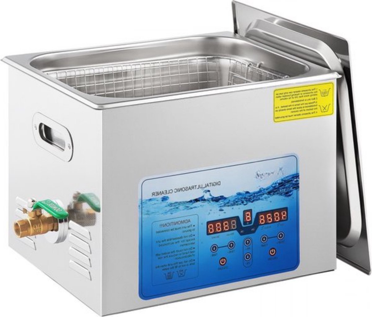 Ultrasoon Reiniger - 15L - 36-40KHz - Timer en Display