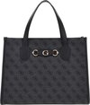 GUESS Sac à épaule Ever Mini Convertible X Coal Logo Anthracite