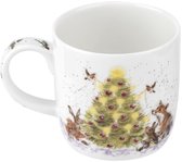 Porseleinen Mok "Kerstboom Decoratie" 310 ml