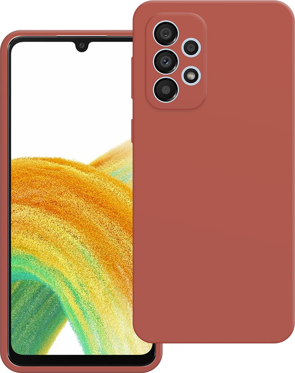 Cazy hoesje geschikt voor Samsung Galaxy A33 Hoesje - Color Backcover - Rood
