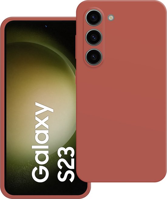Cazy hoesje geschikt voor Samsung Galaxy S23 Hoesje - Color Backcover - Rood