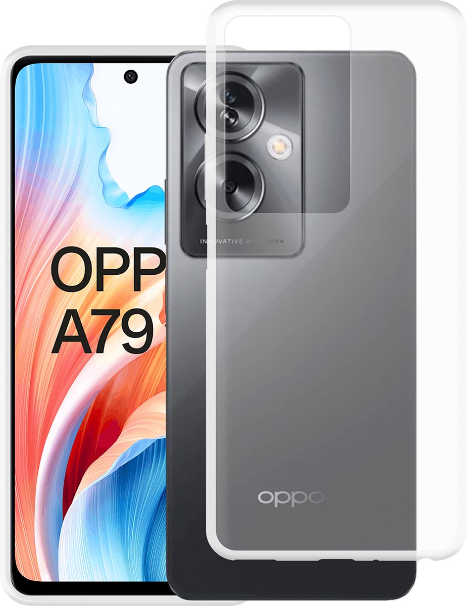 Cazy hoesje geschikt voor Oppo A79 Hoesje Siliconen - Flexibele Case - Transparant